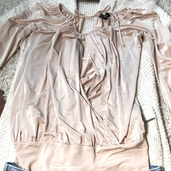 Beautiful Almond Vintage Bebe Top - Picture 3 of 10